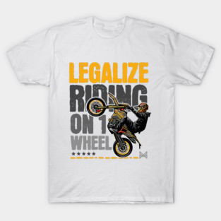 Motorcycle Stunt Art | Extreme Rider Design T-Shirt