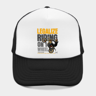 Motorcycle Stunt Art | Extreme Rider Design Hat