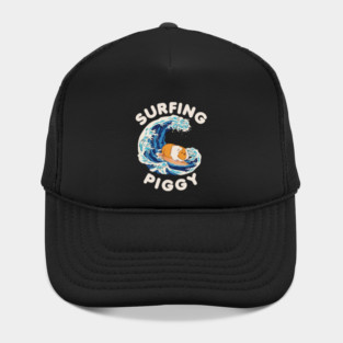 Guinea Pig Surfing Piggy Graphic Guinea Pig Owner Cavy Animal Lover Hat