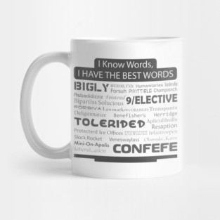 Trump Famous Words in Speeches, Tweets, And Local News. Mug