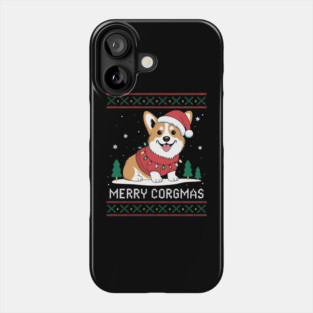 Corgi Dog Merry Corgmas Santa Corgi Ugly Christmas Phone Case