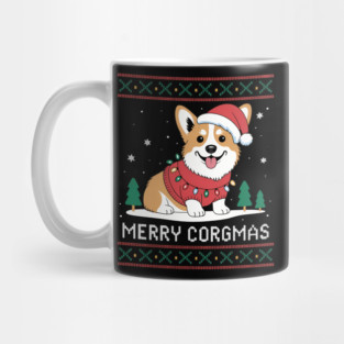 Corgi Dog Merry Corgmas Santa Corgi Ugly Christmas Mug