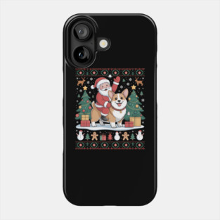 Corgi Ugly Christmas Merry Corgmas Santa Corgi Phone Case