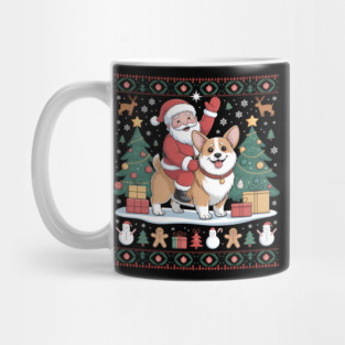 Corgi Ugly Christmas Merry Corgmas Santa Corgi Mug