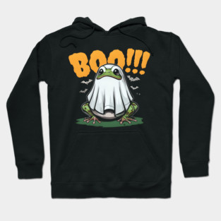 Cool Frog Boo Halloween Costume Gift Happy Halloween Frog Lover Hoodie