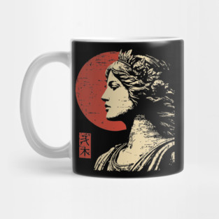 Aphrodite Greek Goddess of Love Japanese Art Style Mug