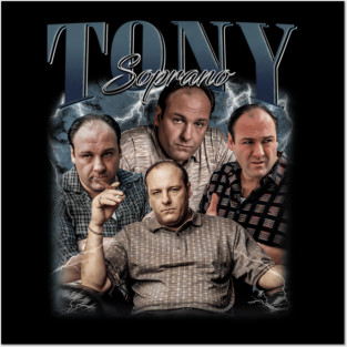 Retro Tony Soprano Vintage The Sopranos Movie Posters and Art