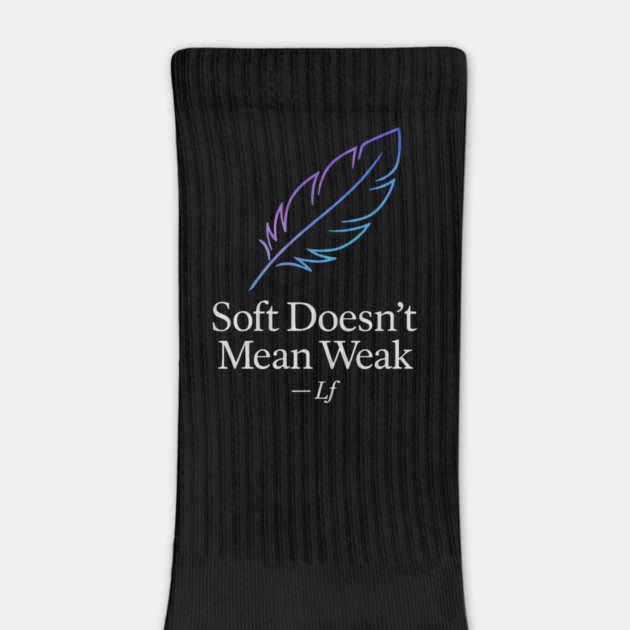 Soft Strength Feather Quote Design by Anne Lee