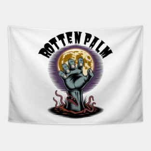 Zombie Hand Rising – Creepy Horror Halloween Night Tapestry