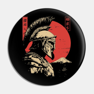 Ares Greek God of War Spartan Warrior Art Pin