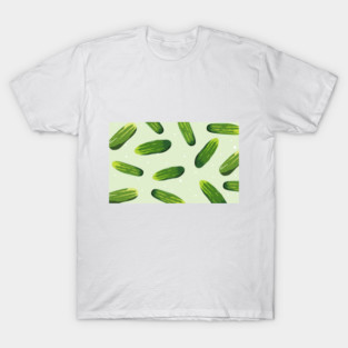 Cucumber strips background image T-Shirt
