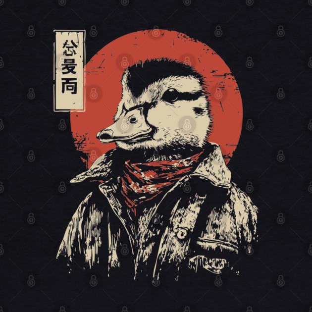 The Duck Rancher Cool Duck with Bandana Art by TuncGK