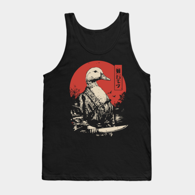 Menacing Duck with Knife Meme Japanese Ukiyo-e Tank Top by TuncGK
