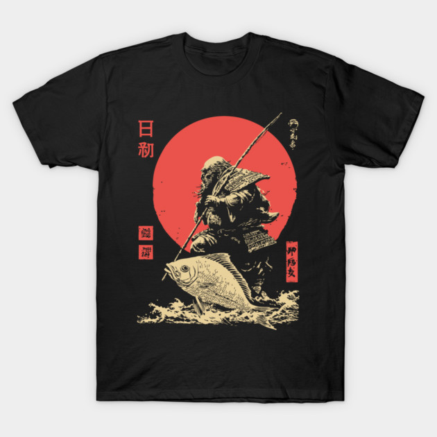 Ebisu Japanese God of Luck and Fishermen Vintage T-Shirt by TuncGK