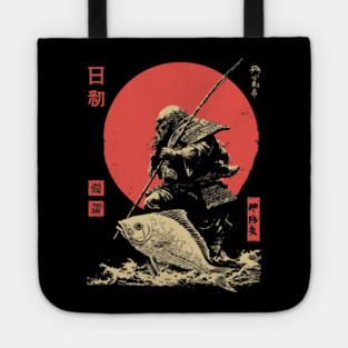 Ebisu Japanese God of Luck and Fishermen Vintage Tote