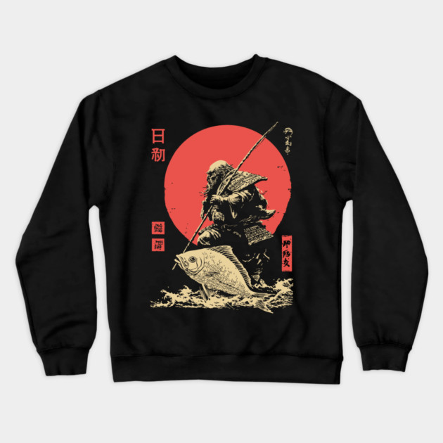 Ebisu Japanese God of Luck and Fishermen Vintage Crewneck Sweatshirt by TuncGK