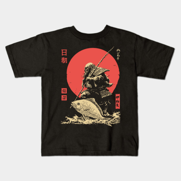 Ebisu Japanese God of Luck and Fishermen Vintage Kids T-Shirt by TuncGK