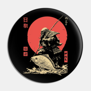 Ebisu Japanese God of Luck and Fishermen Vintage Pin