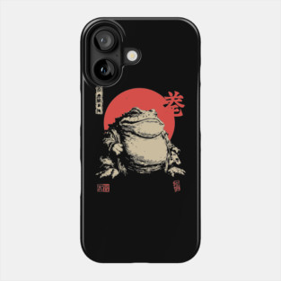 The Frog King Majestic Toad Japanese Scroll Art Phone Case