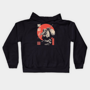 Fujin Japanese God of the Wind Ukiyo-e Art Kids Hoodie