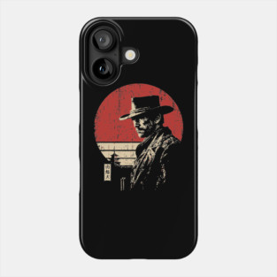 The Gunslinger Vintage Western Japanese Art Fusion Phone Case