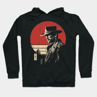 The Gunslinger Vintage Western Japanese Art Fusion Hoodie