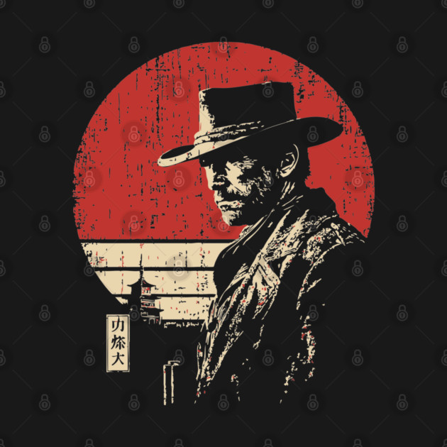 The Gunslinger Vintage Western Japanese Art Fusion by TuncGK
