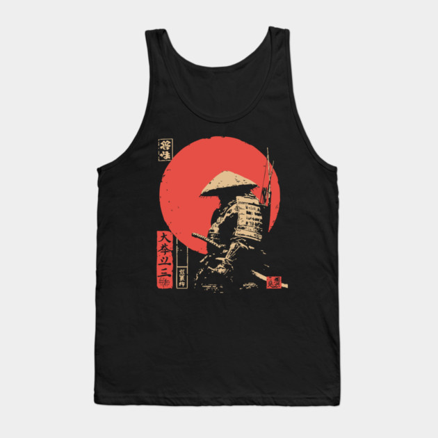 Hachiman The Samurai God of War Japanese Ukiyo-e Tank Top by TuncGK