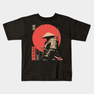 Hachiman The Samurai God of War Japanese Ukiyo-e Kids T-Shirt