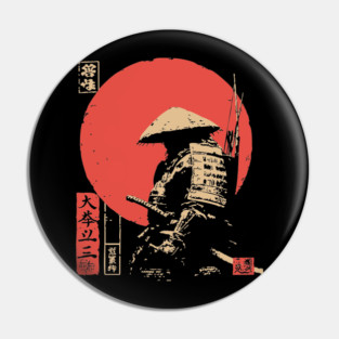 Hachiman The Samurai God of War Japanese Ukiyo-e Pin