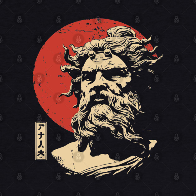 Hades Greek God of the Underworld Vintage Art by TuncGK