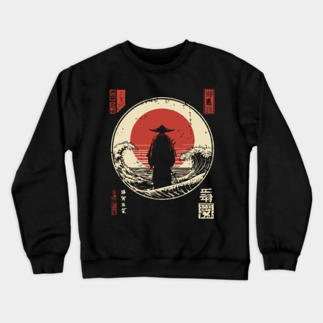 Izanagi and Izanami Japanese Creation Myth Ukiyo-e Crewneck Sweatshirt by TuncGK