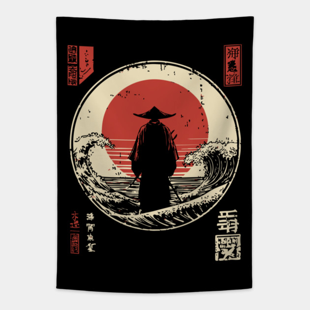 Izanagi and Izanami Japanese Creation Myth Ukiyo-e Tapestry by TuncGK