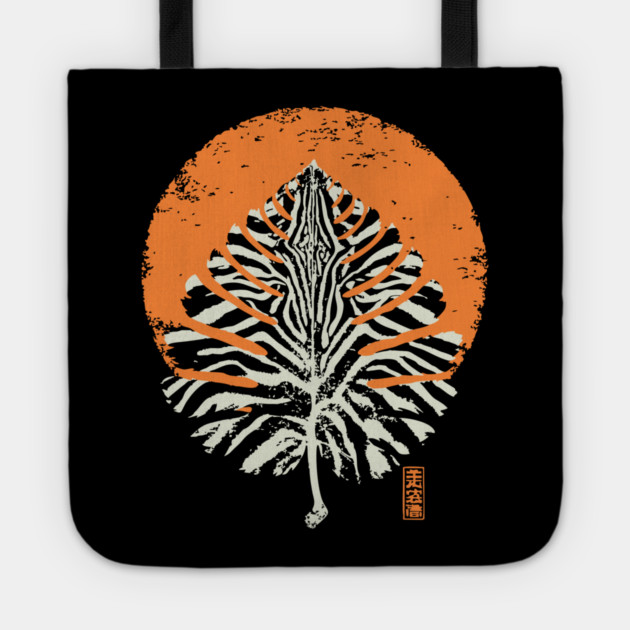 Autumn Leaf Detail Vintage Japanese Nature Art Tote by TuncGK
