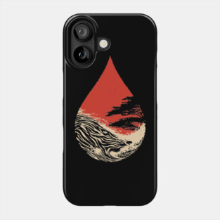 A World in a Drop Surreal Vintage Art Phone Case