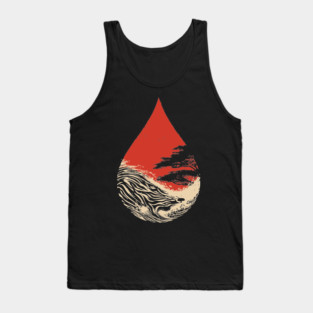A World in a Drop Surreal Vintage Art Tank Top
