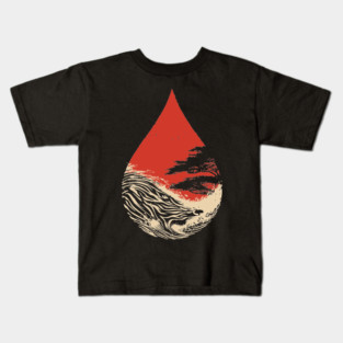 A World in a Drop Surreal Vintage Art Kids T-Shirt