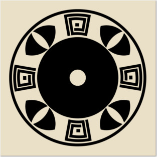 Cosmic Sun Wheel Mandala Posters and Art