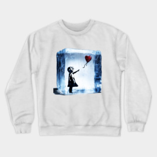 No Ice: Dump Trump Girl and Balloon Crewneck Sweatshirt