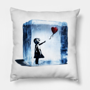 No Ice: Dump Trump Girl and Balloon Pillow