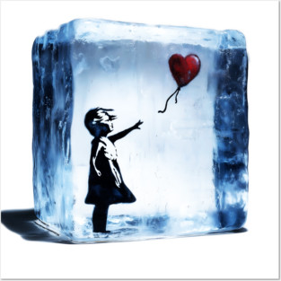 No Ice: Dump Trump Girl and Balloon Posters and Art