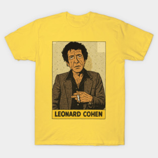 Leonard Cohen Retro Style Original Design T-Shirt