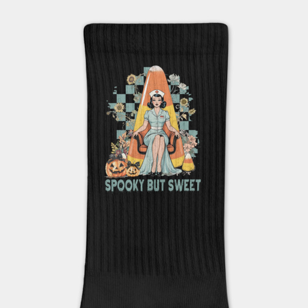 Spooky But Sweet Halloween Nurse Design by Designed By Marty