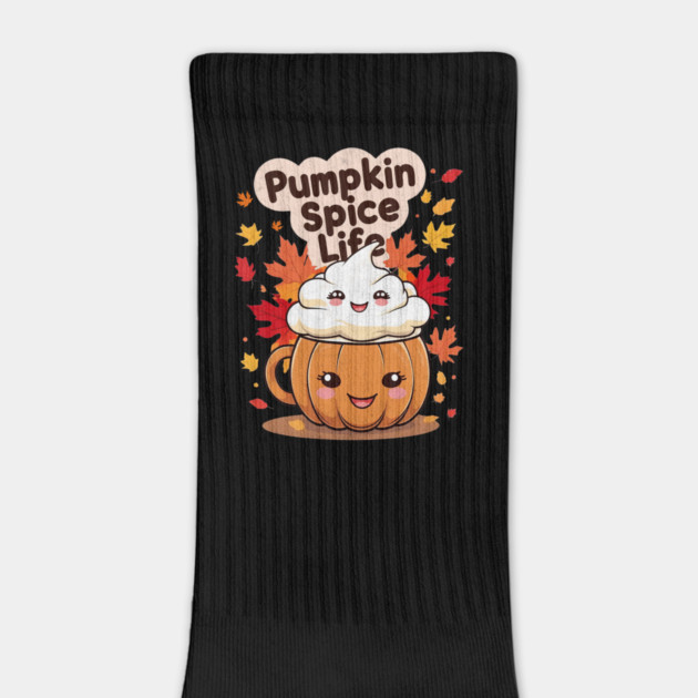 Pumpkin Spice Life Kawaii Autumn Design by Designed By Marty