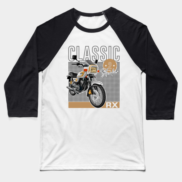 Classic 2-Stroke Motorcycle | yamaha rx Baseball T-Shirt by monsalveautos