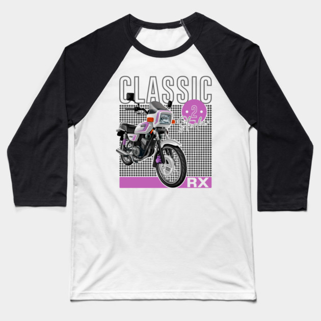 Classic Motorcycle | yamaha RX Baseball T-Shirt by monsalveautos
