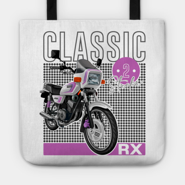 Classic Motorcycle | yamaha RX Tote by monsalveautos