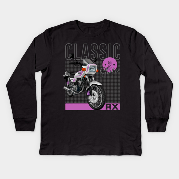 Classic Motorcycle | yamaha RX Kids Long Sleeve T-Shirt by monsalveautos