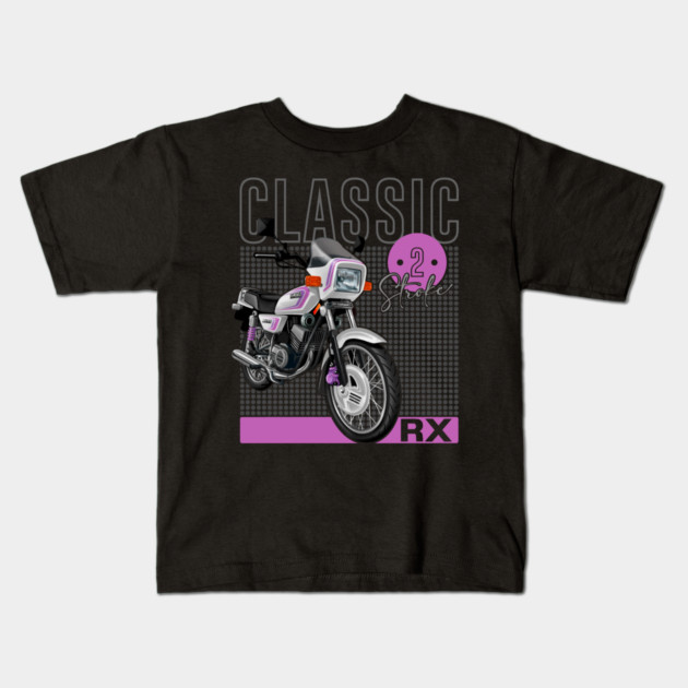 Classic Motorcycle | yamaha RX Kids T-Shirt by monsalveautos