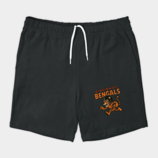 1950's Comic Cincinnati Bengals Logo Shorts